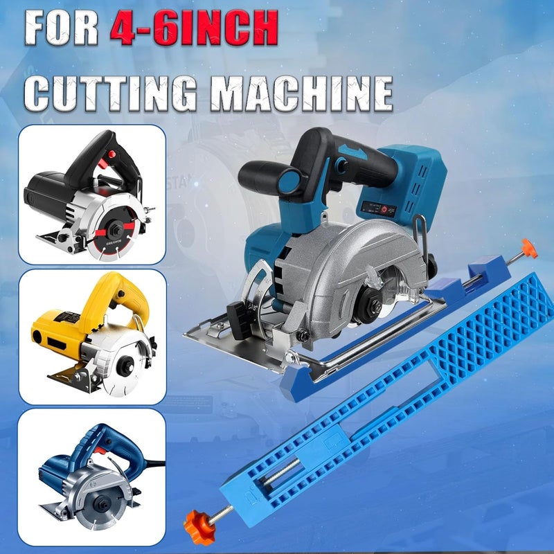 COMATIP Adjustable Cutting Machine Base Guide, New Electric Circular Saw Milling Positioning Clamp, Circular Saw Milling Clamp Precision Wood Cutting Guide for Precision Cutting and Milling Tasks (Blue) - Image 5